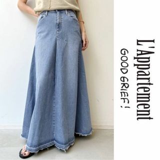 アパルトモンドゥーズィエムクラス(L'Appartement DEUXIEME CLASSE)の2022 GOOD GRIEF DENIM VOLUME FLARE SKIRT(ロングスカート)