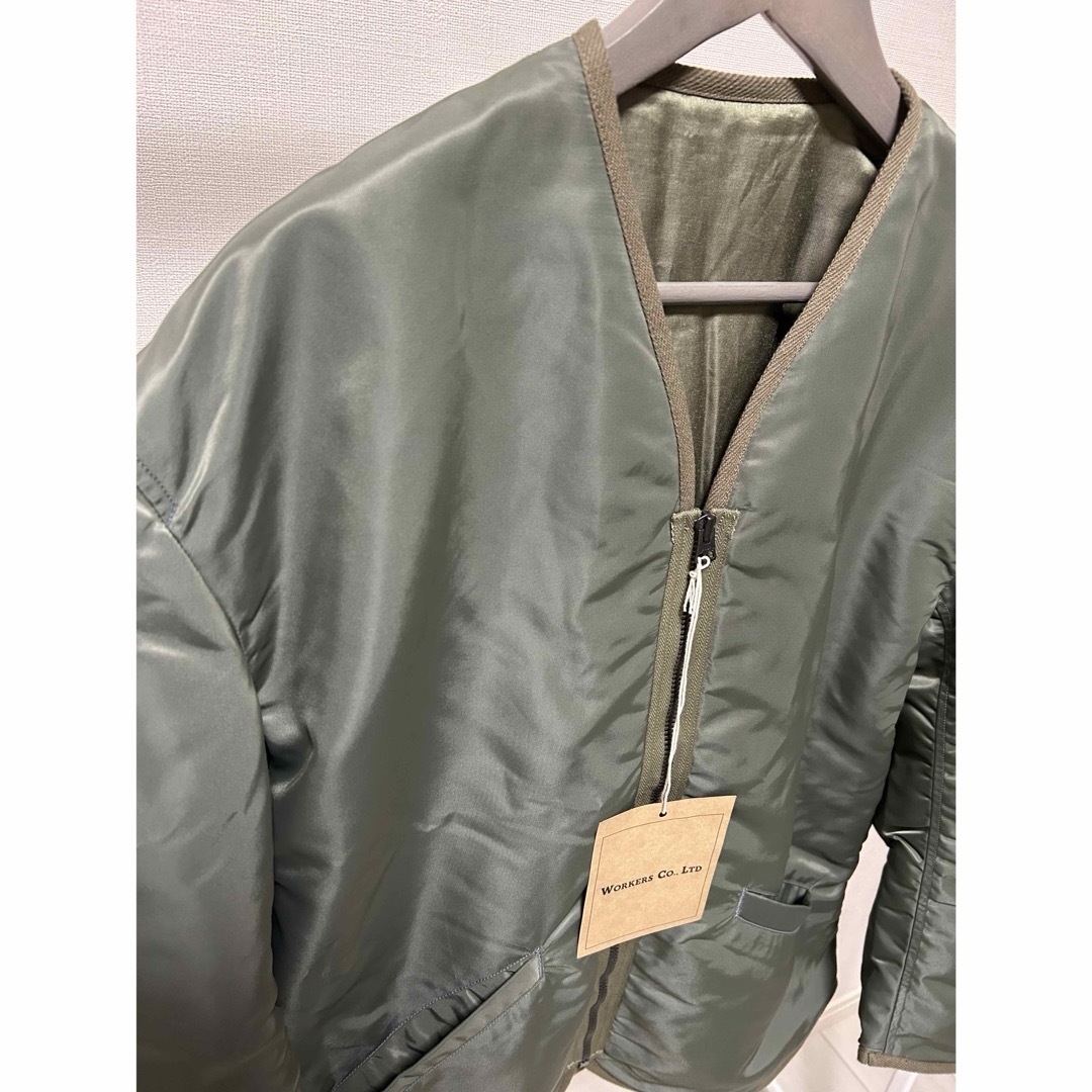 orSlow(オアスロウ)のWORKERS ワーカーズ　L-2 Liner Sage Green 新品未使用 メンズのジャケット/アウター(ミリタリージャケット)の商品写真