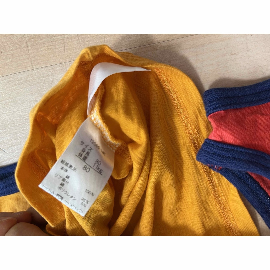 タンクトップ4着セット キッズ/ベビー/マタニティのベビー服(~85cm)(タンクトップ/キャミソール)の商品写真