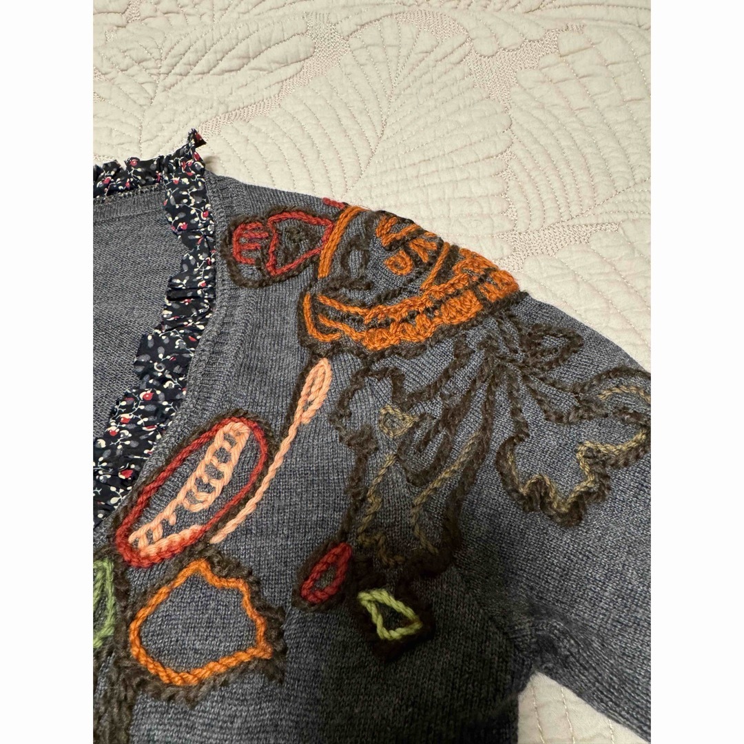 KENZO(ケンゾー)のヴィンテージKENZO希少、刺繍ケンゾーニットＭ レディースのトップス(ニット/セーター)の商品写真