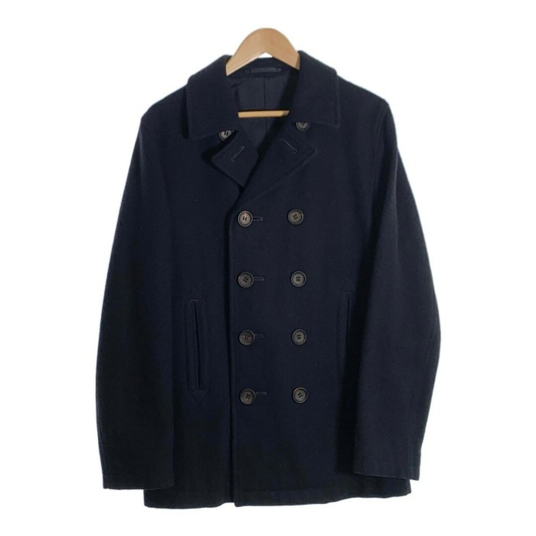 COMME des GARCONS HOMME コムデギャルソンオム Wool Pea Coat メルトンウール ピーコート ブラック HN-C017  Size M | フリマアプリ ラクマ