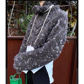 アメリヴィンテージ(Ameri VINTAGE)の【新品】Ameri UND 2WAY LOOP YARN SHORT KNIT(ニット/セーター)