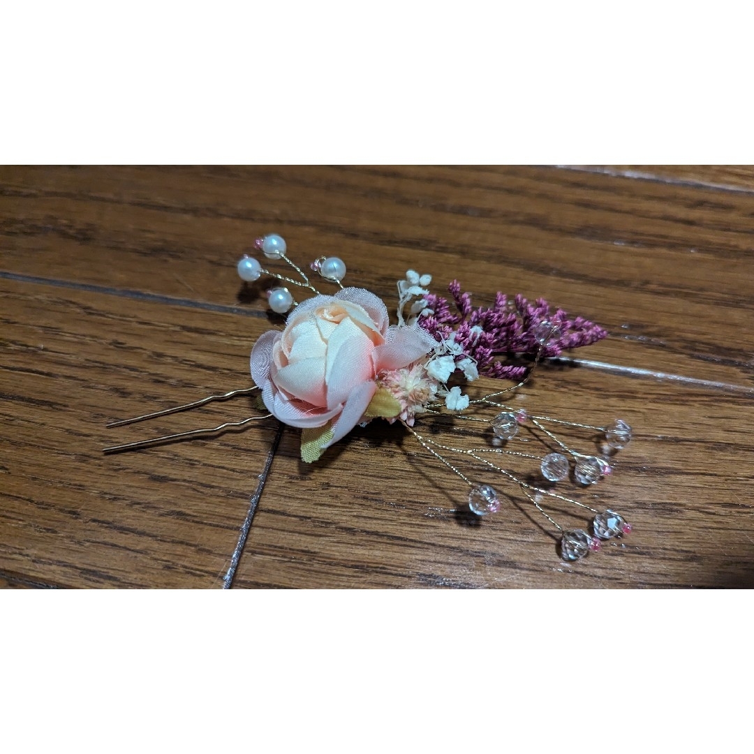 ヘアアクセサリー 花 レディースのヘアアクセサリー(ヘアピン)の商品写真