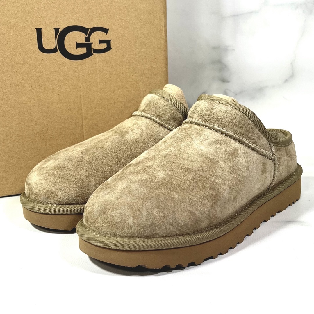 【新品未使用】UGG CLASSIC SLIPPER スリッパ ベージュ23.0 | フリマアプリ ラクマ