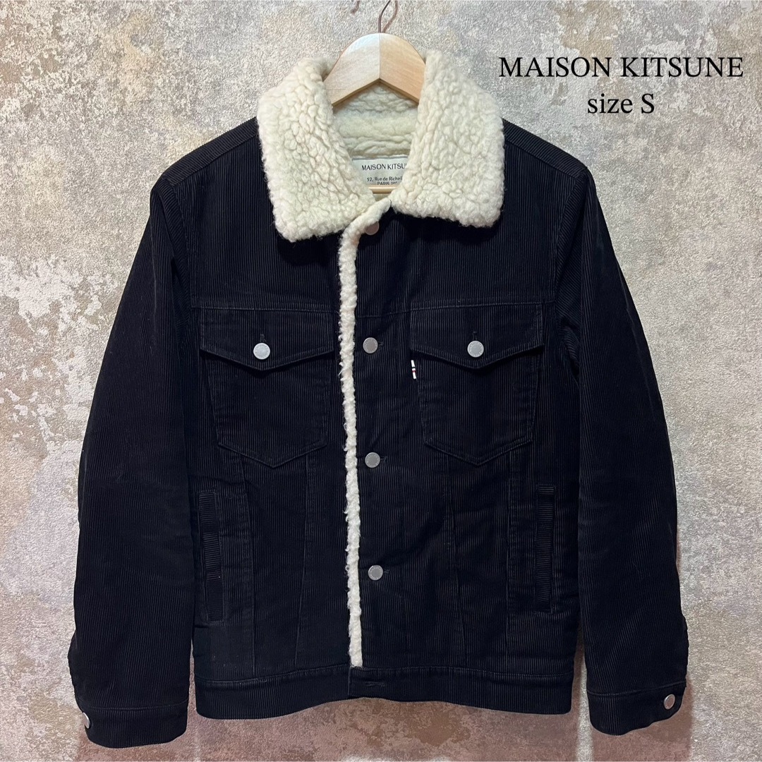 MAISON KITSUNE'(メゾンキツネ)のMAISON KITSUNE デッキジャケット コーデュロイボアジャケット メンズのジャケット/アウター(その他)の商品写真