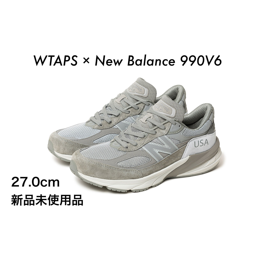 希少 WTAPS × New Balance M990WT6 990V6 27スニーカー