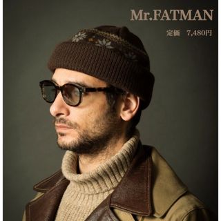 新品【Mr.FATMAN】スノーフレークショートウォッチキャップ　ニット帽(ニット帽/ビーニー)