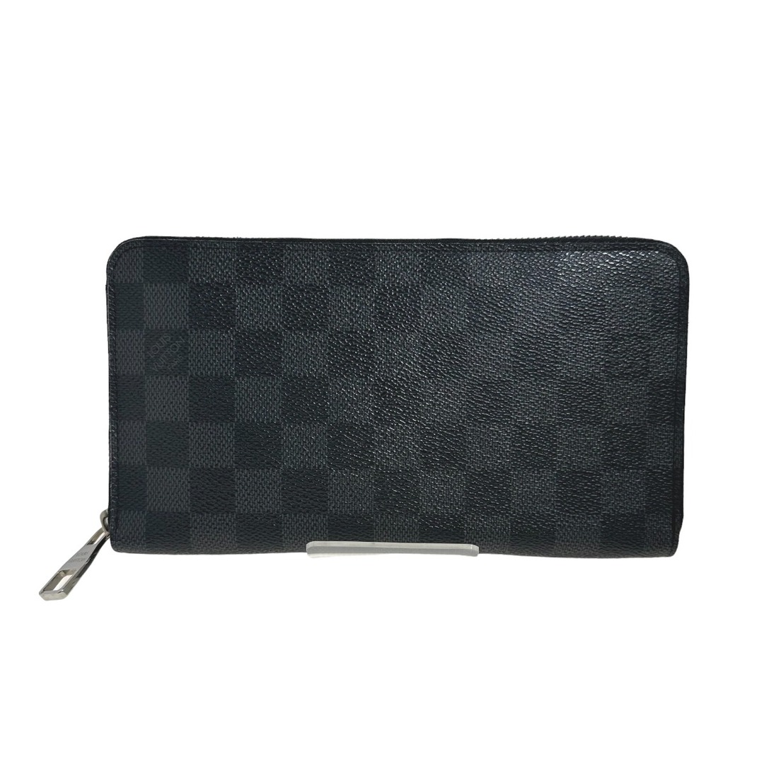 ルイヴィトン N63077 長財布 ブラック  LOUIS VUITTON ジッピーオーガナイザー ダミエ グラフィットN63077