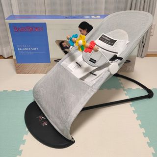 ベビービョルン(BABYBJORN)のベビービョルン バウンサー バランスソフトメッシュ シルバーホワイト(その他)