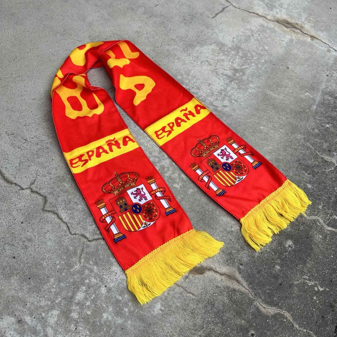 サッカーマフラー　フットボールマフラー　スペイン　Spain メンズのファッション小物(マフラー)の商品写真