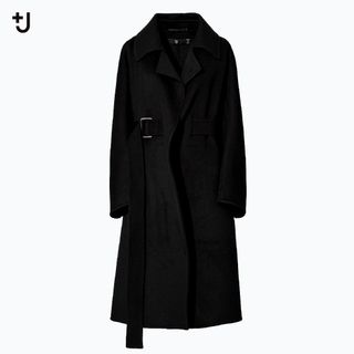 ユニクロ(UNIQLO)のUNIQLO+J カシミヤブレンドラップロングコート 新品タグ付き ジルサンダー(ロングコート)