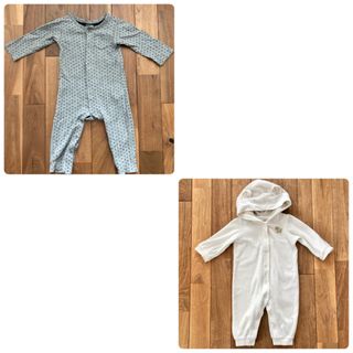 ベビーギャップ(babyGAP)のカーターズ ベビーギャップ カバーオール 70 男の子 女の子ベビー 長袖 秋冬(カバーオール)