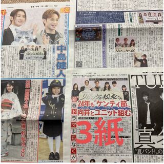 セクシー ゾーン(Sexy Zone)の中島健人 新聞(印刷物)