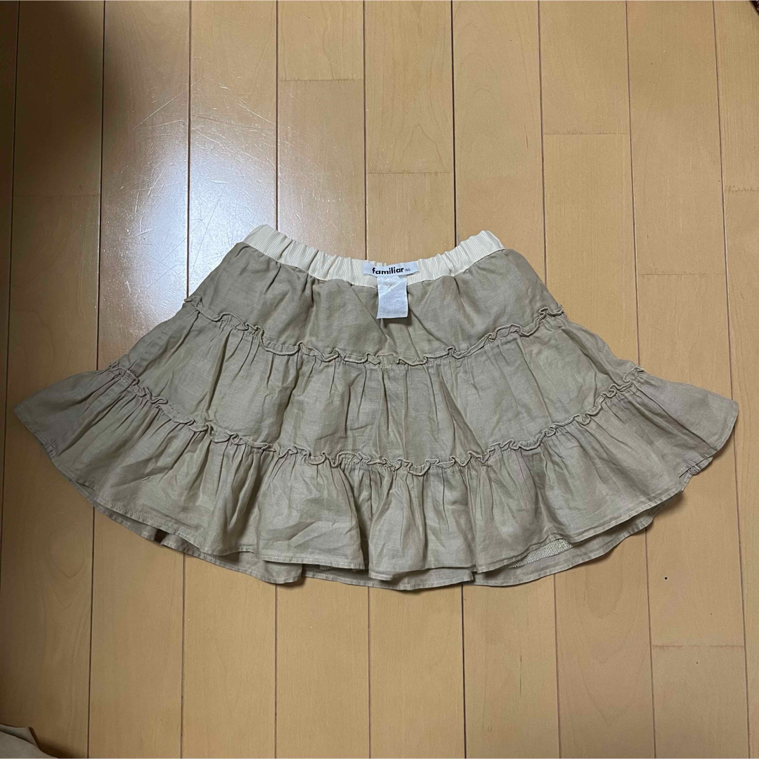 familiar(ファミリア)のfamiliarフレアチュールリバーシブルスカート100 キッズ/ベビー/マタニティのキッズ服女の子用(90cm~)(スカート)の商品写真