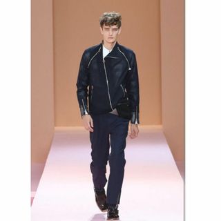 美品 Paul Smith 高級 ダウンジャケット ライダース ブルゾン高級ダウン