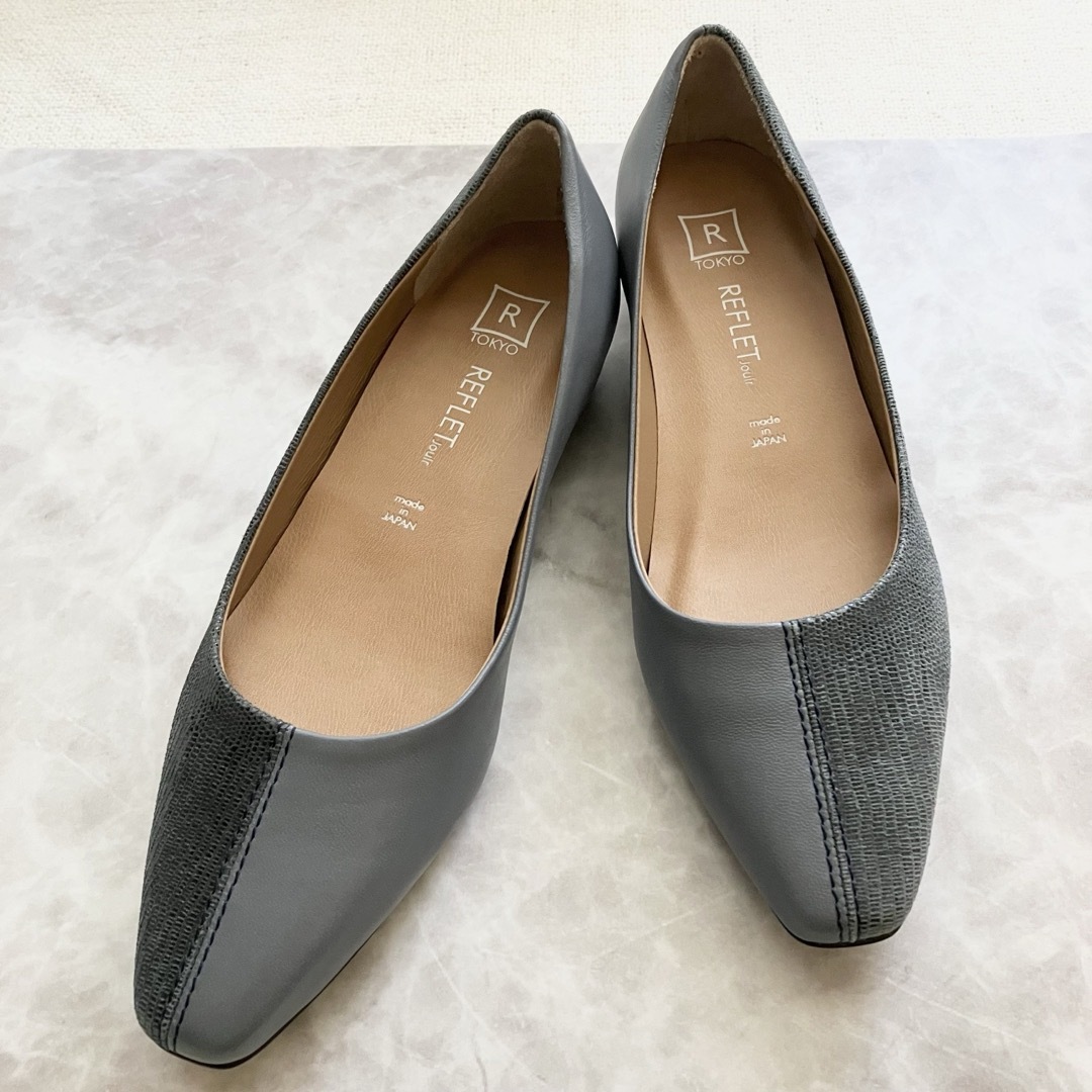 ❤️美品❤️ルフレジュイールREFLET jouir 本革パンプス　21㎝日本製 レディースの靴/シューズ(ハイヒール/パンプス)の商品写真