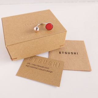 ETSUSHI 片耳ピアス 限定カラーRED(ピアス)