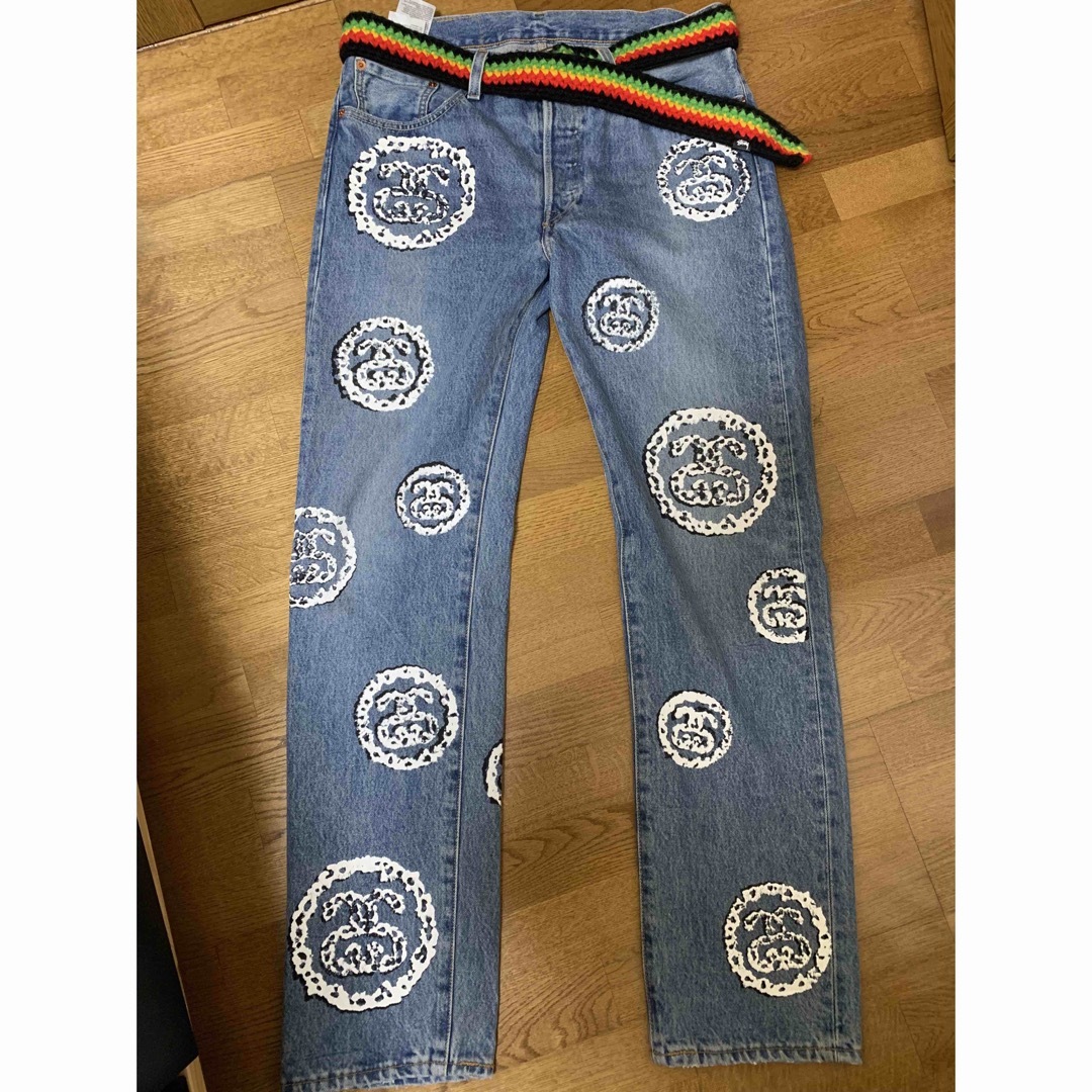 STUSSY(ステューシー)のstussy denim tears levi's 501 ベルト付き メンズのパンツ(デニム/ジーンズ)の商品写真