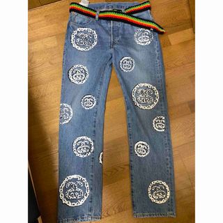 ステューシー(STUSSY)のstussy denim tears levi's 501 ベルト付き(デニム/ジーンズ)