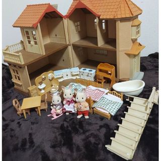 エポック(EPOCH)のシルバニアファミリー　おうち　人形　まとめ　セット　家具(キャラクターグッズ)