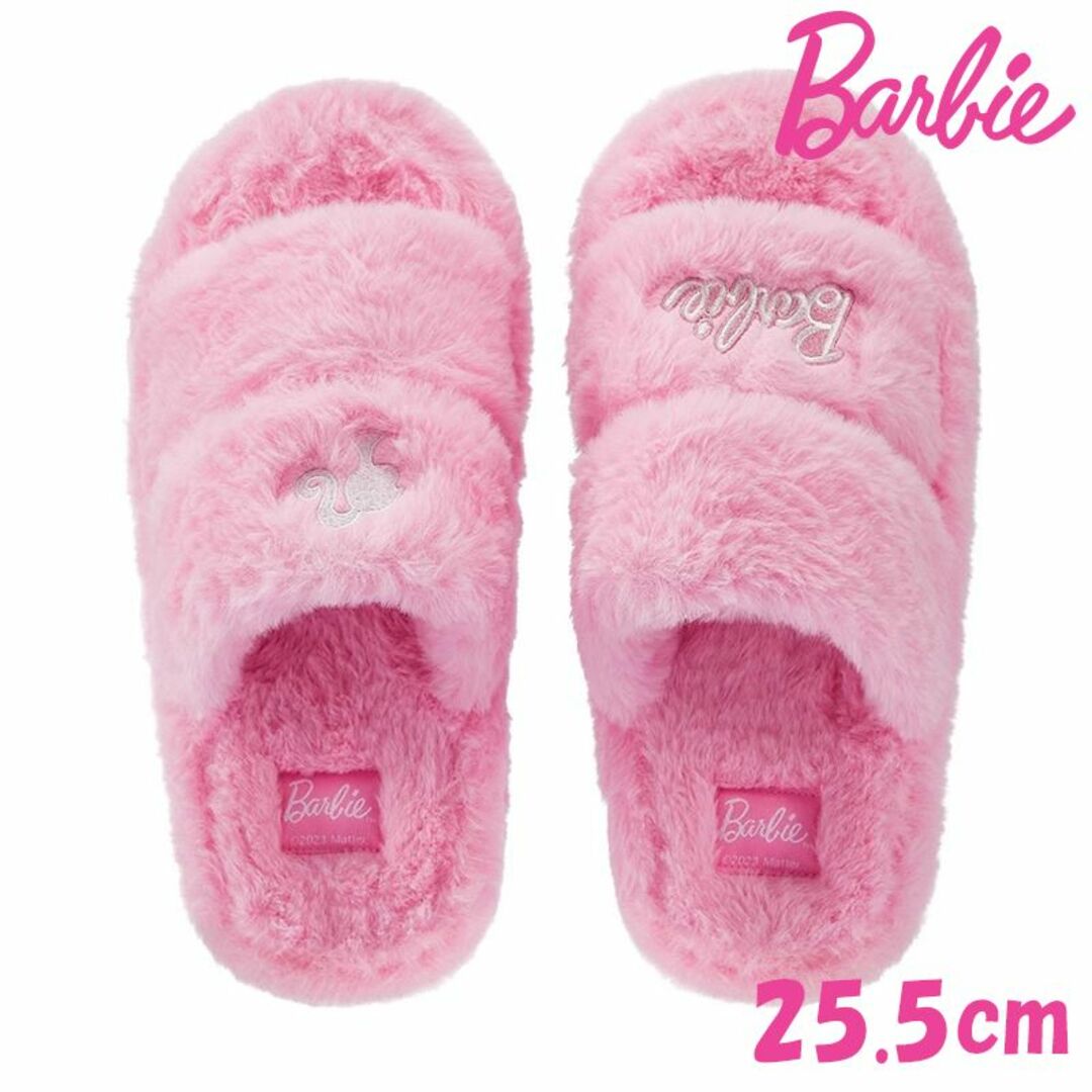 Barbie(バービー)のBarbie バービー　スリッパ　25.5cm　ピンク　日本未入荷　輸入品 インテリア/住まい/日用品のインテリア小物(スリッパ/ルームシューズ)の商品写真