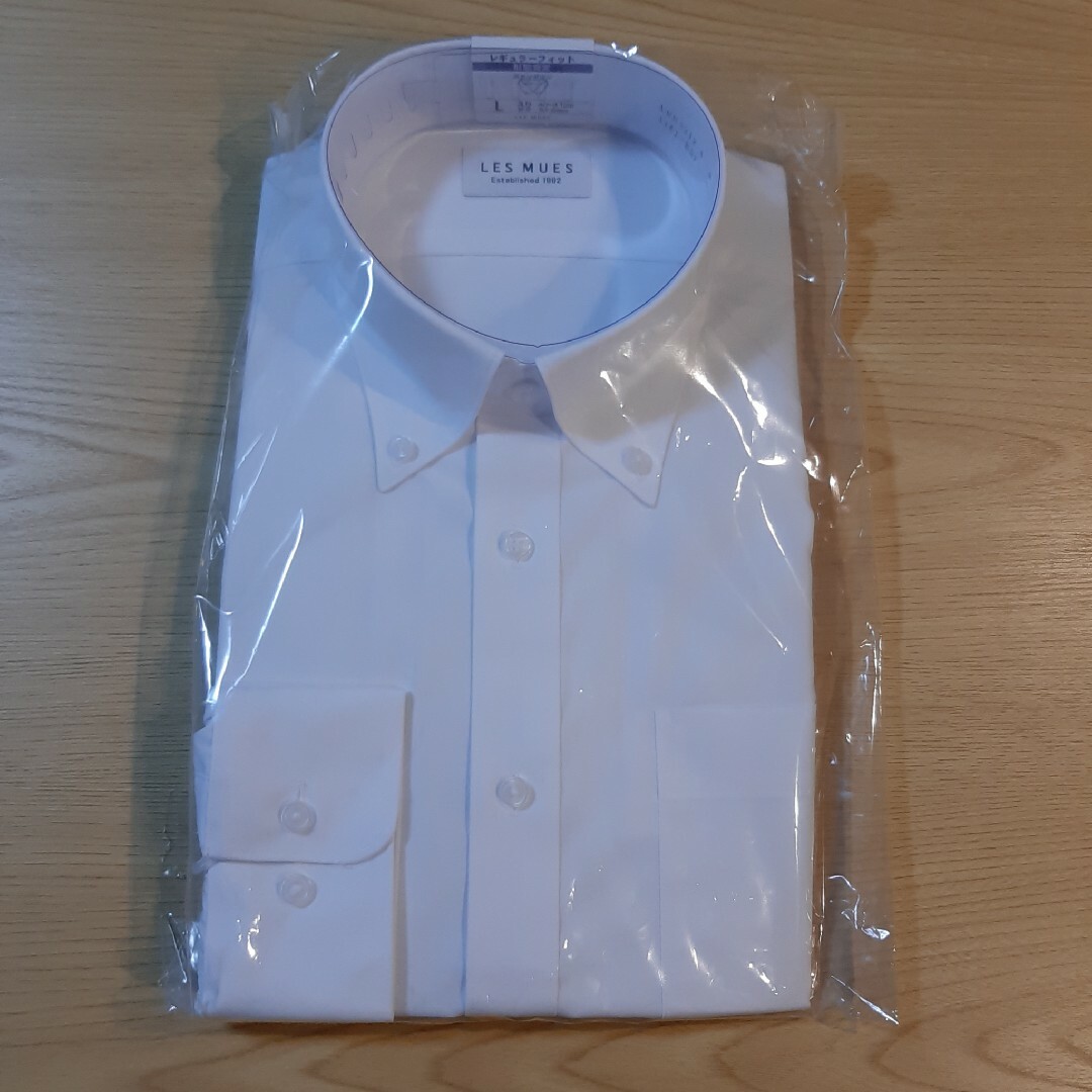 AOKI(アオキ)の☆レミュー　L長袖形態安定立体パターンワイシャツ　ボタンダウン メンズのトップス(シャツ)の商品写真