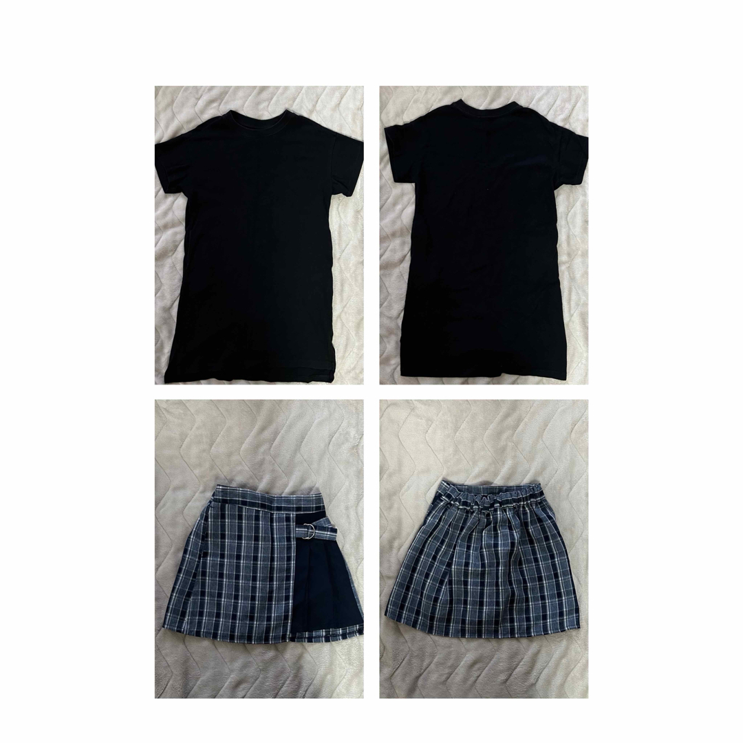 ワンピース&キュロットセット キッズ/ベビー/マタニティのキッズ服女の子用(90cm~)(ワンピース)の商品写真