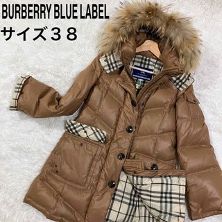 BURBERRY BLUE LABEL - バーバリーブルーレーベル ダウンコート フード ...