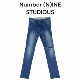 ナンバーナイン(NUMBER (N)INE)のNumber (N)INE ダメージ加工　デニムパンツ　ナンバーナイン(デニム/ジーンズ)