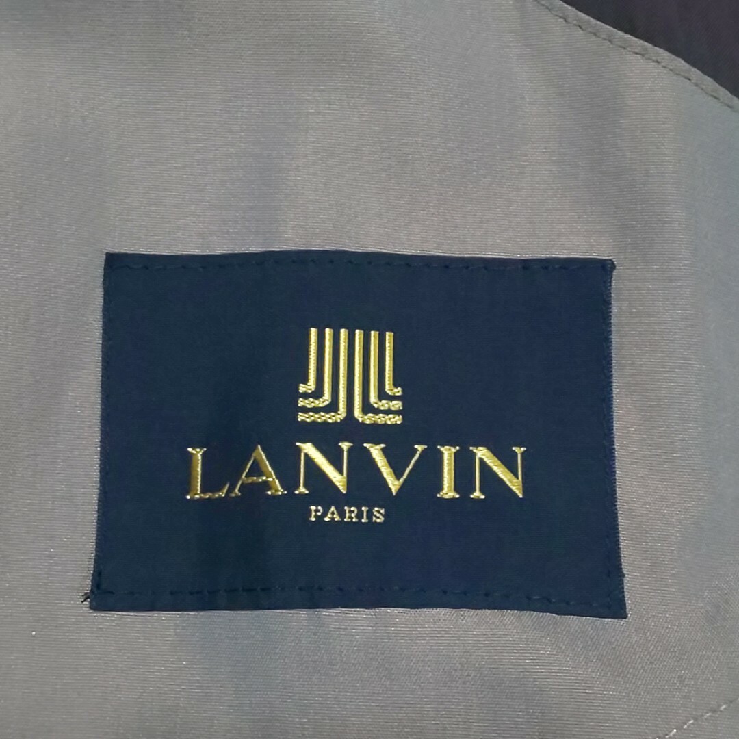 LANVIN(ランバン)のLANVIN ハーフライナー付シルク混ステンカラーコート バルマカンコート メンズのジャケット/アウター(ステンカラーコート)の商品写真