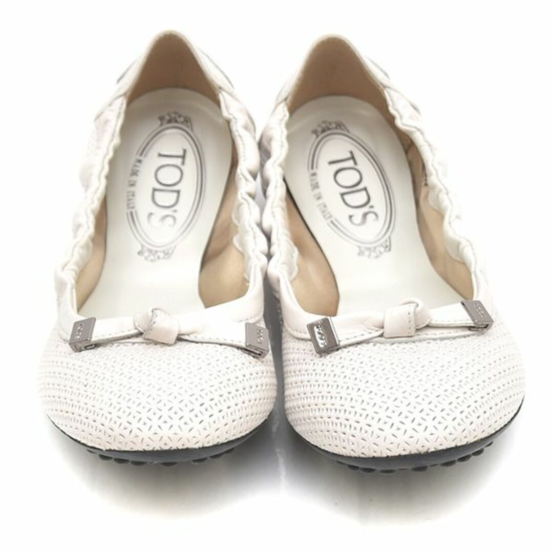TOD'S(トッズ)の新品♪トッズ ロゴリボン バレエシューズ フラットシューズ 36.5(約23.5 レディースの靴/シューズ(バレエシューズ)の商品写真
