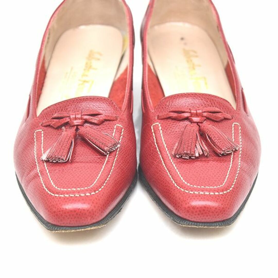 Salvatore Ferragamo(サルヴァトーレフェラガモ)のサルヴァトーレフェラガモ フリンジ ローファー パンプス 4.5B(約22cm) レディースの靴/シューズ(ハイヒール/パンプス)の商品写真
