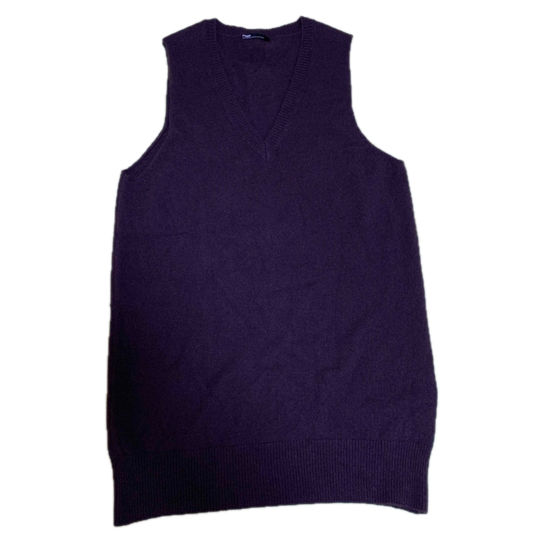 【数回着用】plage SOFT WOOL ベスト 36サイズ　黒 Plage - Plage プラージュ ベスト M 黒 【古着】【中古】【送料