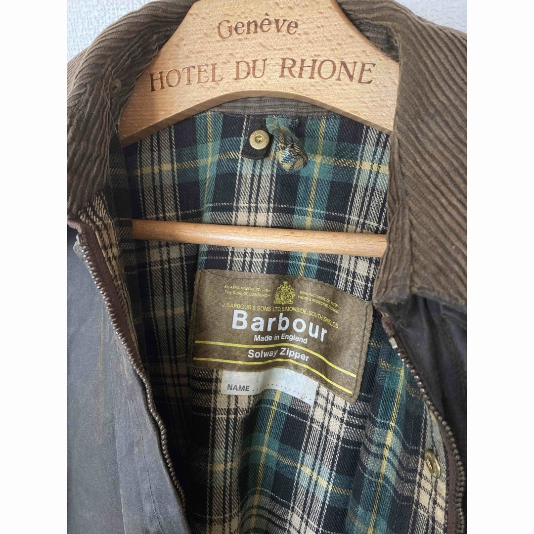 Barbour(バーブァー)のスペシャル　1クラウン ゴールドラベル　バブアー ソルウェイジッパー  C38 メンズのジャケット/アウター(ステンカラーコート)の商品写真