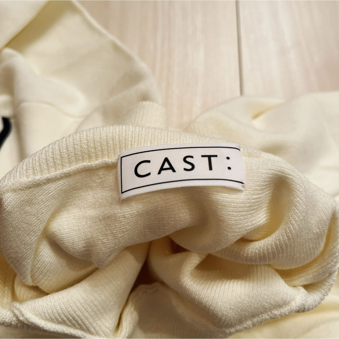 CAST: - 【値下げ】CAST: キャストコロン ラインデザインニット CAST: - 【値下げ】CAST: キャストコロン ラインデザインニット