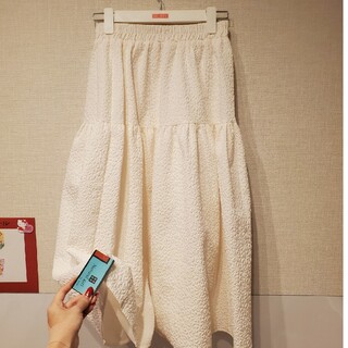 【値下げ】新品未使用 白 ロングスカート
