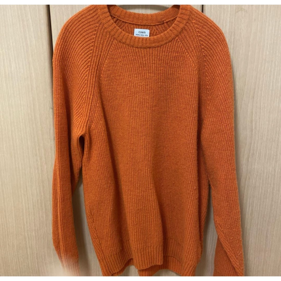 coen(コーエン)のcoen　ニット　セーター　オレンジ レディースのトップス(ニット/セーター)の商品写真