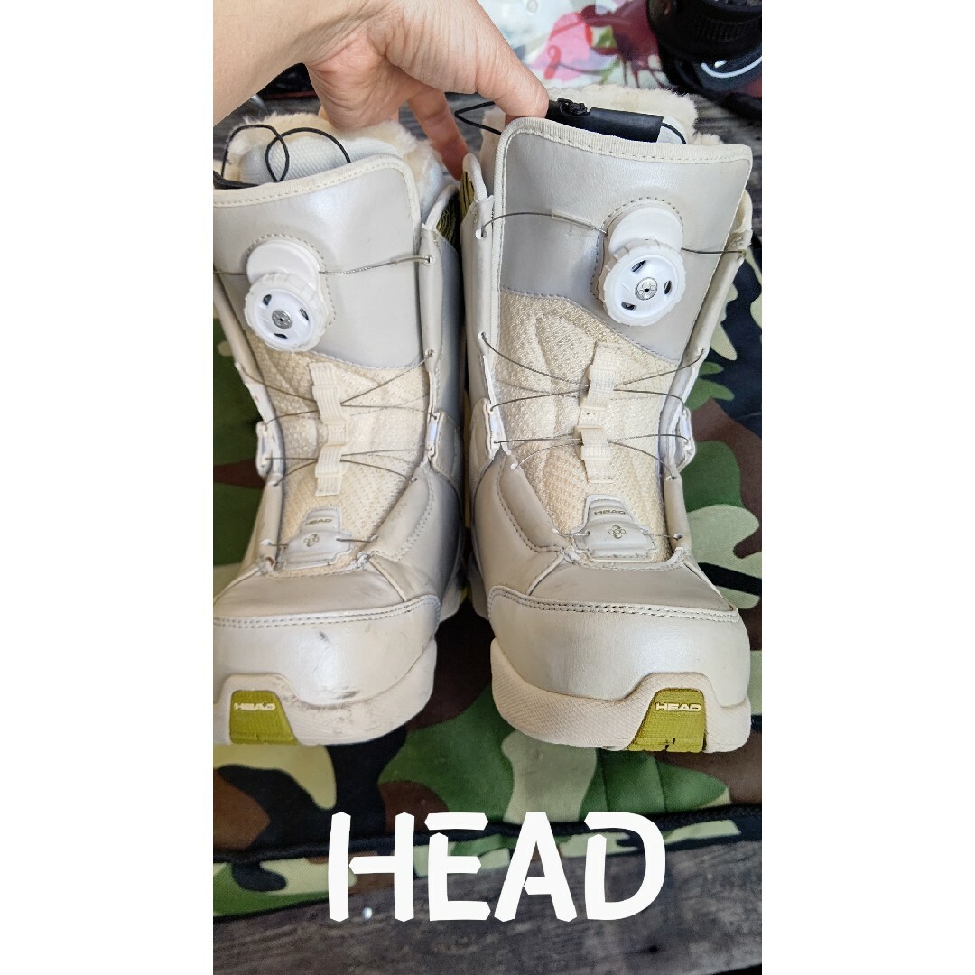 HEAD(ヘッド)のスノボセット HEADビンディング·ブーツ24.5·ROSSIGNOL板·収納袋 スポーツ/アウトドアのスノーボード(その他)の商品写真