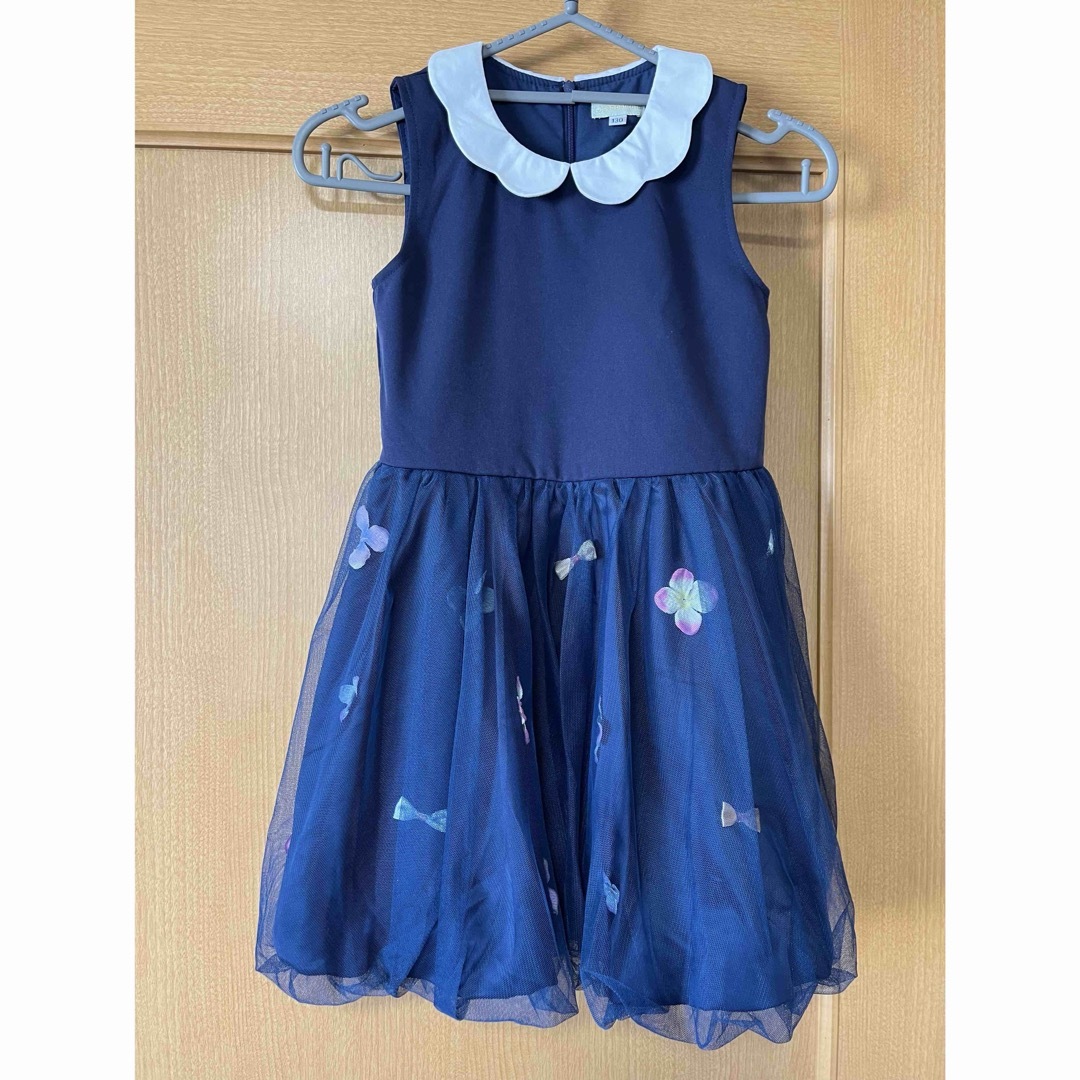 panpantutu(パンパンチュチュ)のpanpantutu お花とリボンのバルーンワンピ キッズ/ベビー/マタニティのキッズ服女の子用(90cm~)(ワンピース)の商品写真