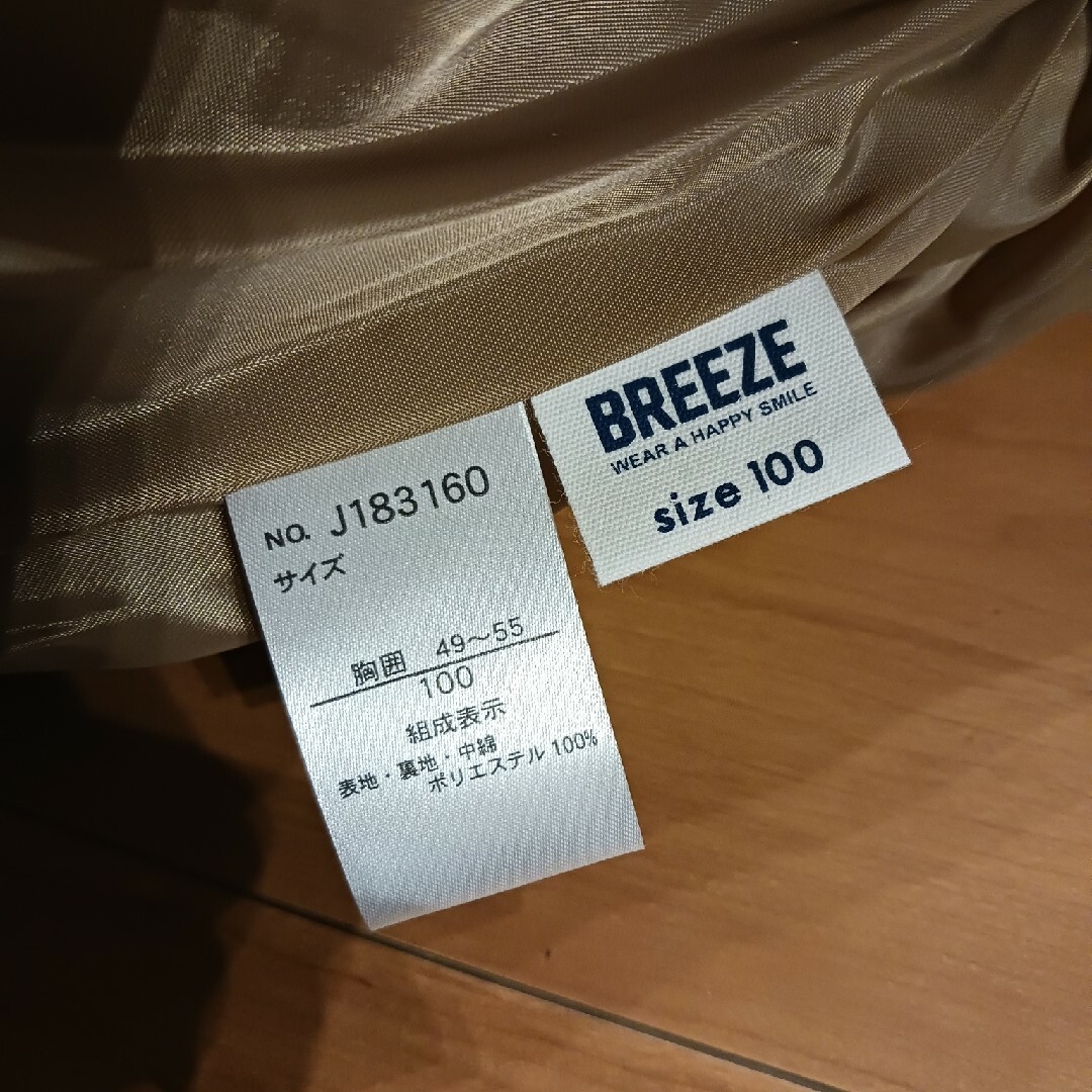 BREEZE(ブリーズ)のブリーズ　キッズ　ダウン　100 キッズ/ベビー/マタニティのキッズ服男の子用(90cm~)(ジャケット/上着)の商品写真
