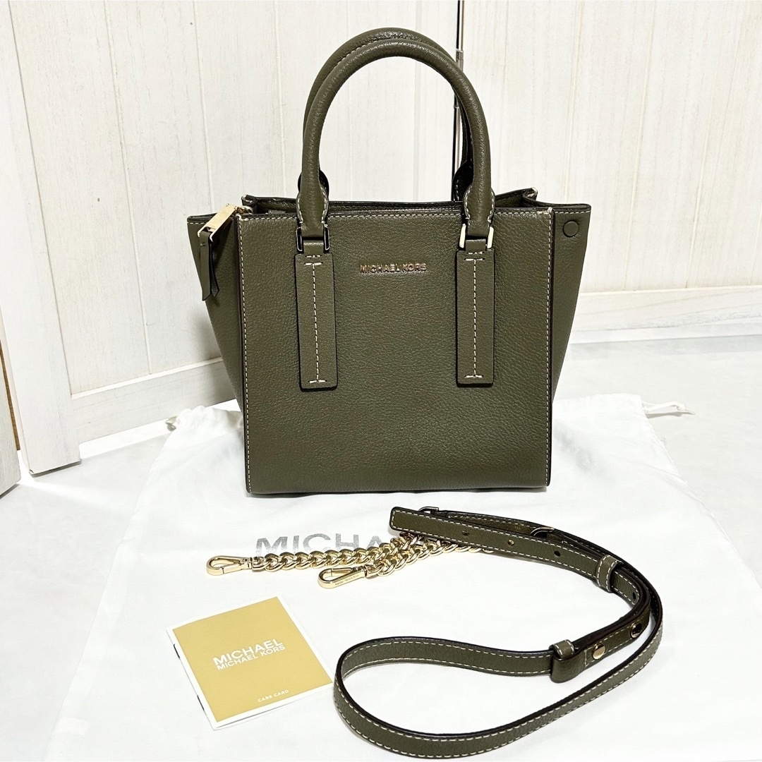 Michael Kors - 極美品 MICHAEL KORS アレッサ 2way バッグ オリーブの