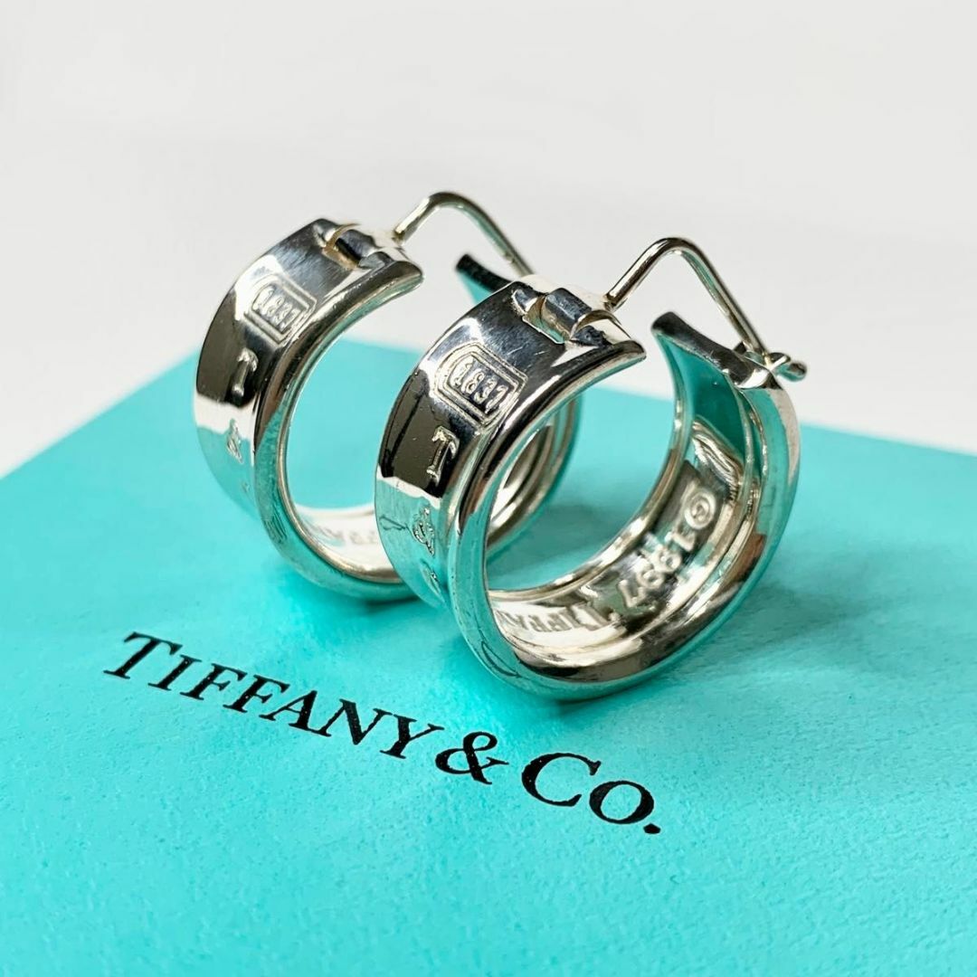 レディース希少 TIFFANY&Co. ナロー フープ ピアス ティファニー 廃盤 aw2