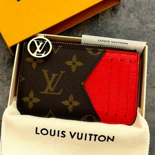 ルイヴィトン(LOUIS VUITTON)の新品同様 展示品⭐️ルイヴィトン モノグラム ポルトカルト ロミー 赤 小銭入れ(コインケース)