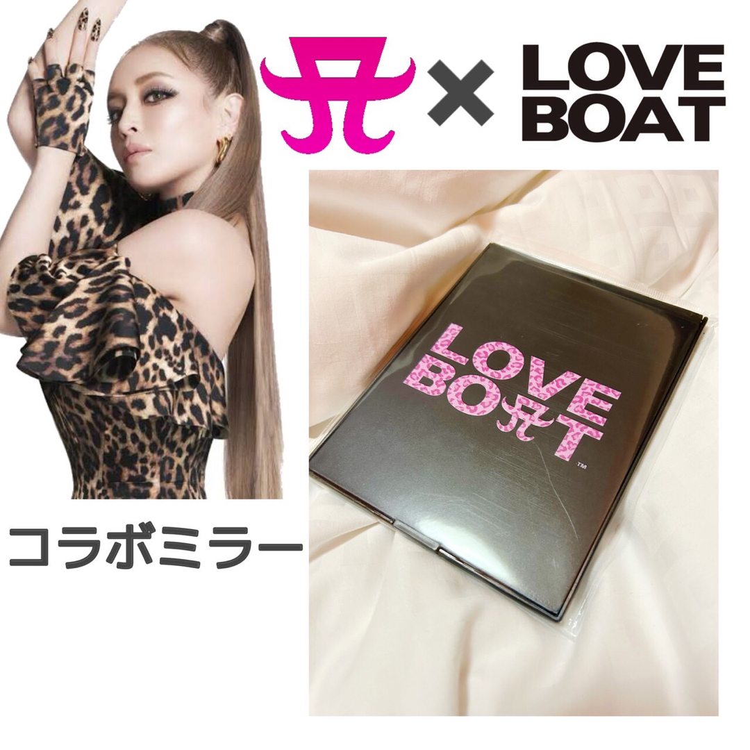 LOVE BOAT(ラブボート)の浜崎あゆみ25周年記念 ラブボー コラボミラー レア商品◎ レディースのファッション小物(ミラー)の商品写真