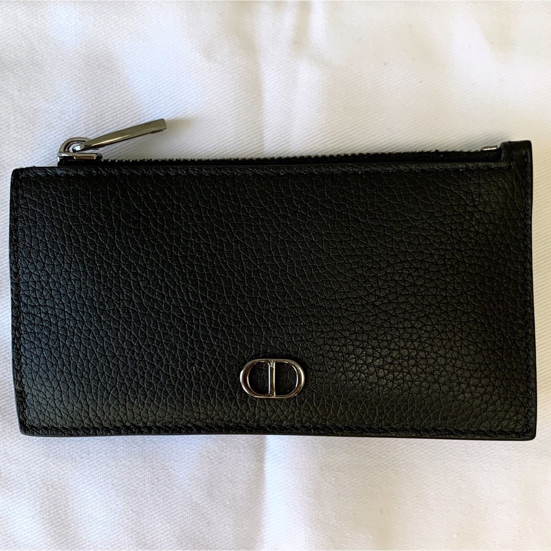 Christian Dior(クリスチャンディオール)の【正規超美品】  Dior ディオール ジップ カードホルダー メンズ ブラック メンズのファッション小物(コインケース/小銭入れ)の商品写真