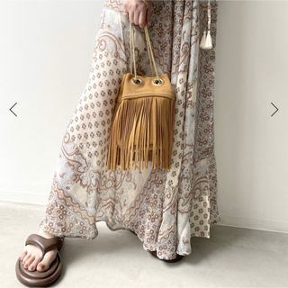 アパルトモンドゥーズィエムクラス(L'Appartement DEUXIEME CLASSE)の【L'Appartement】Fringe Suede Bag(ショルダーバッグ)