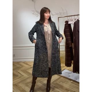 ハーリップトゥ(Her lip to)のHerringbone Wool-Blend Chester Coat(チェスターコート)