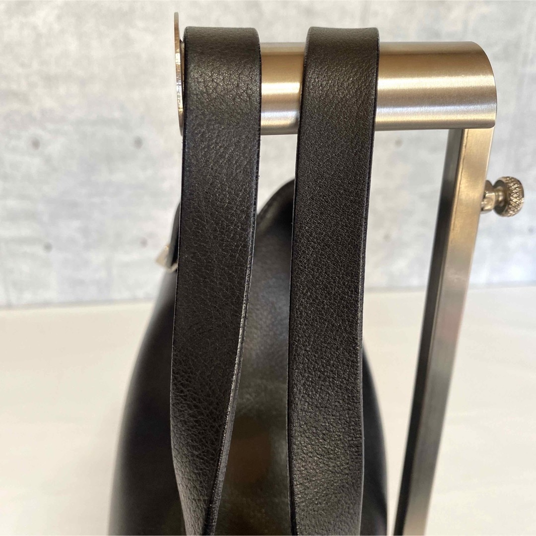 専用品MAURO GOVERNA BLACK レザー シルバー金具ハンドバッグ 専用品MAURO GOVERNA BLACK レザー シルバー金具ハンドバッグ