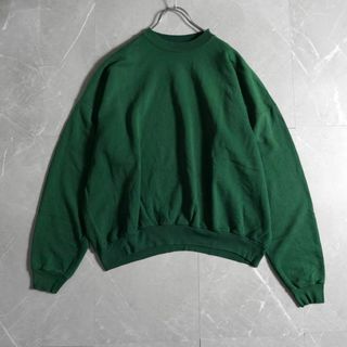 ヘインズ(Hanes)のヘインズ　2XL スウェット　メキシコ製　無地　グリーン　プレーン(スウェット)