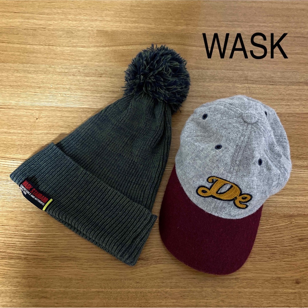 WASK(ワスク)の2枚セット★WASK ニット帽子&キャップ キッズ/ベビー/マタニティのこども用ファッション小物(帽子)の商品写真